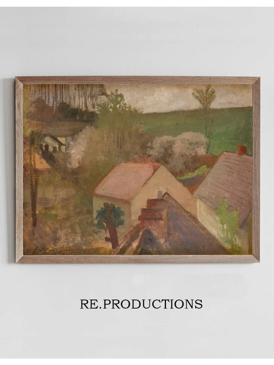 Countryside Landscape with Houses