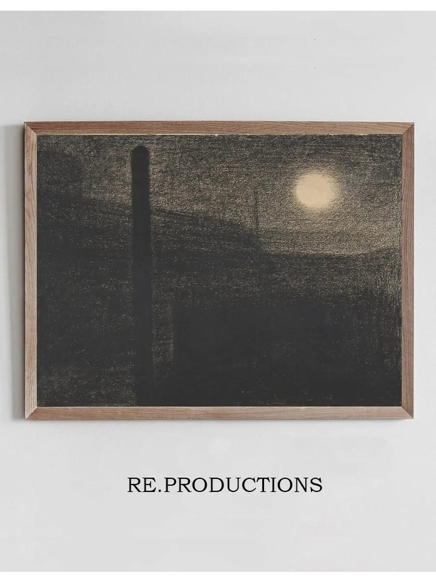 Courbevoie Factories by Moonlight