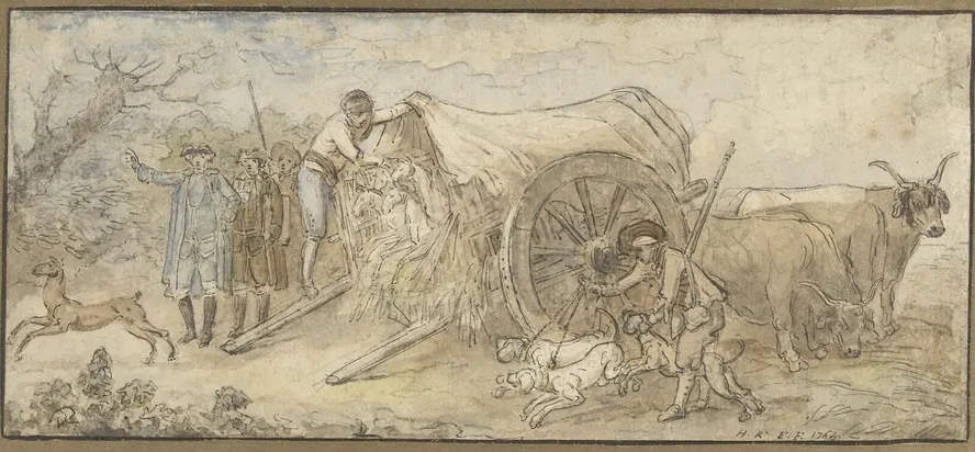 Covered Wagon in the Campagna