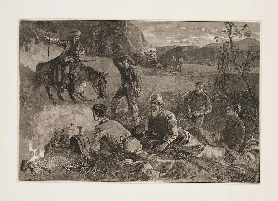 Cow - Boys of Arizona Roused by a Scout