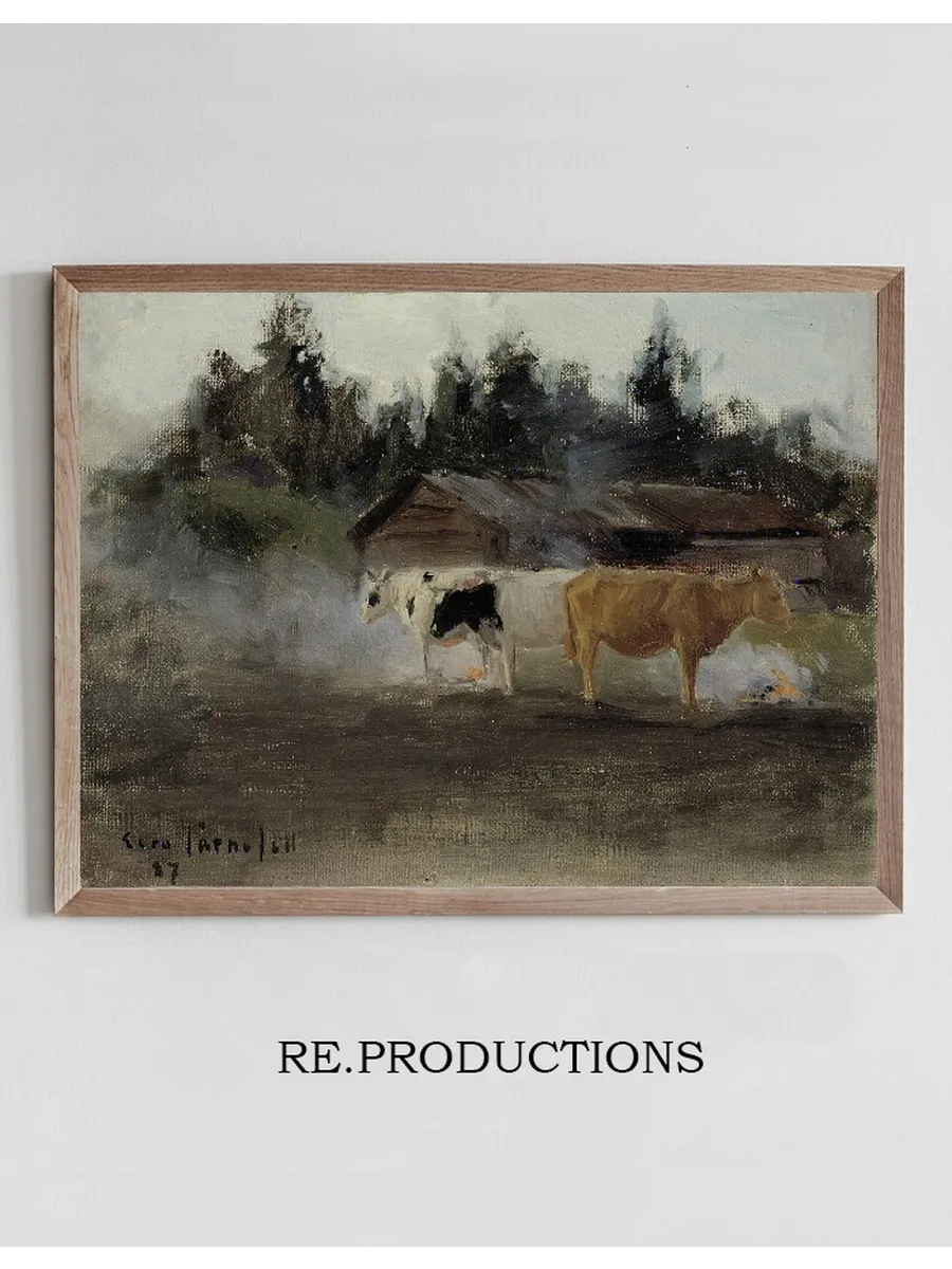 Cows in Turf Smoke, study
