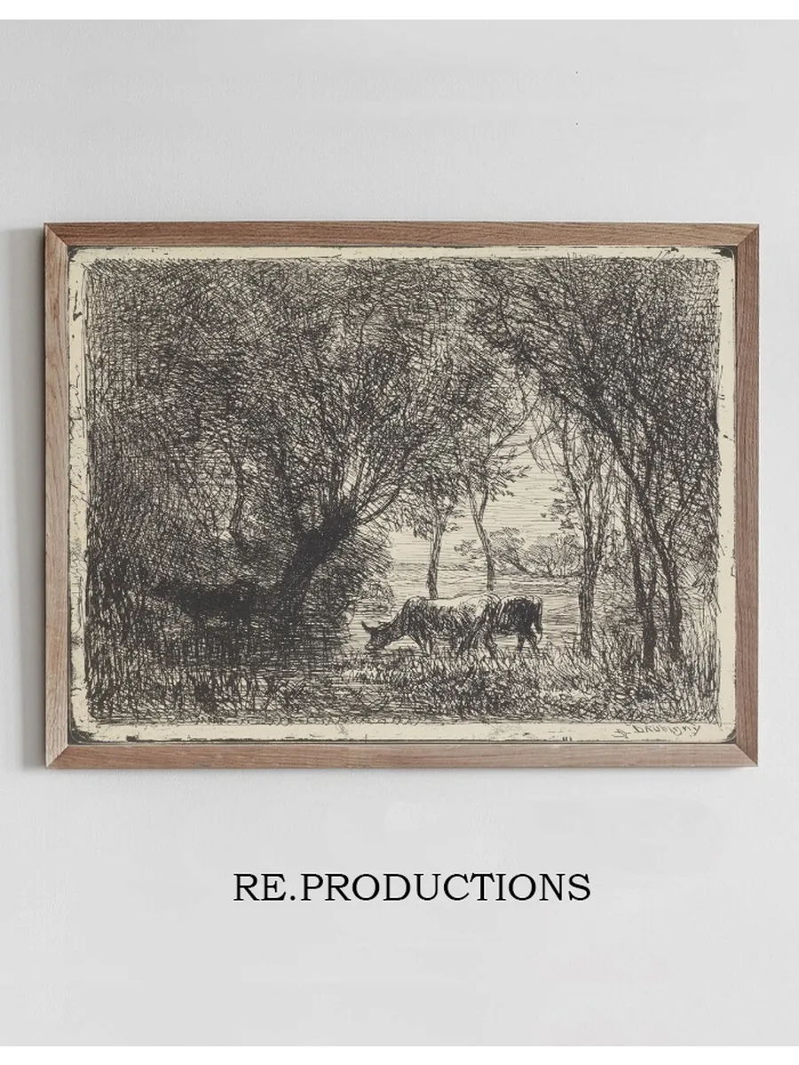 Cows in Woods