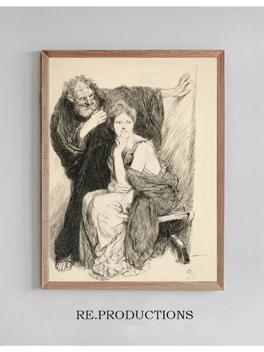 Cressida and Her Uncle, from Troilus Andcressida