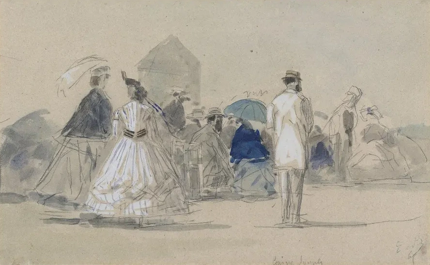 Crinolines on the Beach