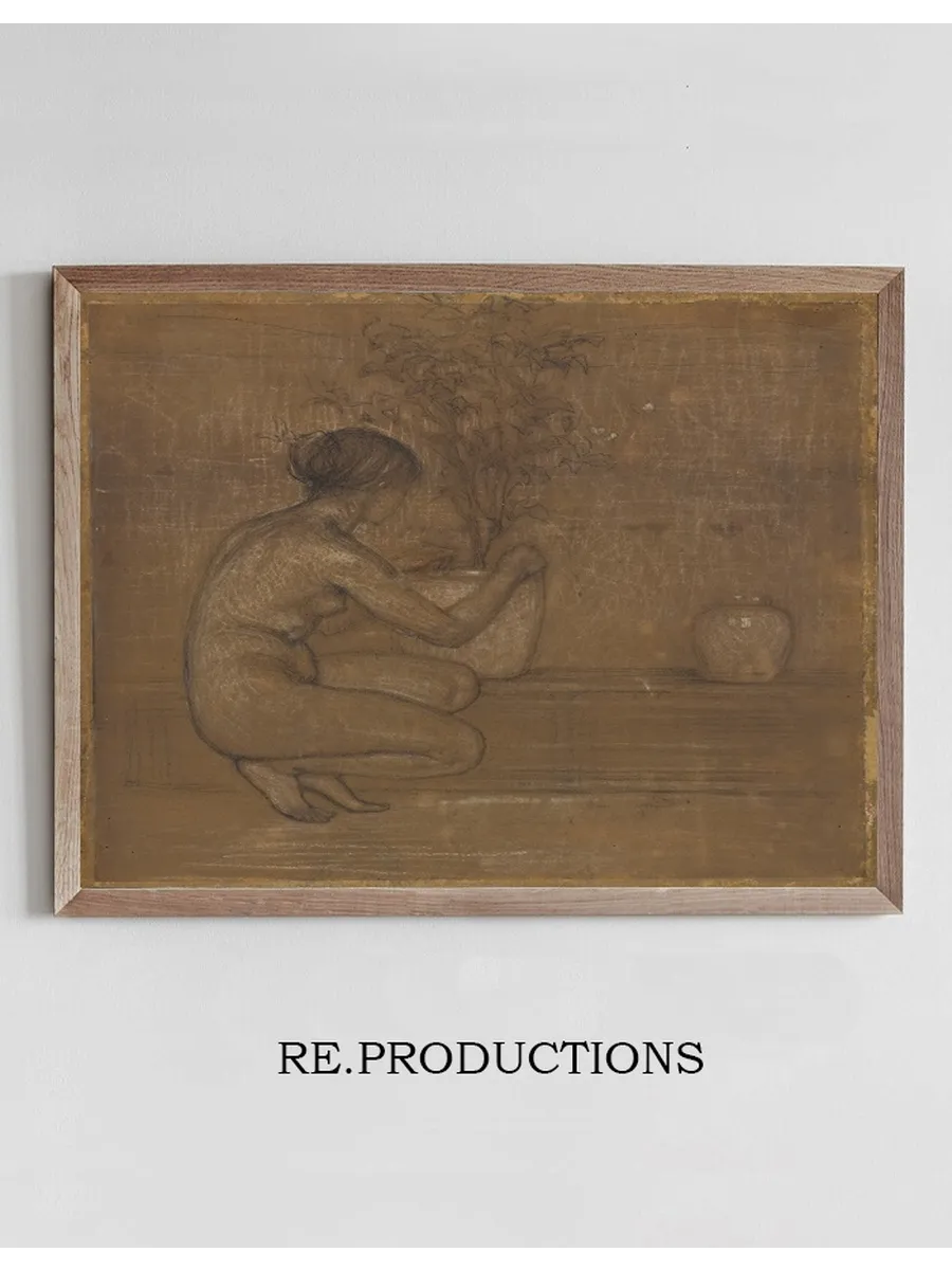 Crouching Figure. Study for The White Symphony Three Girls