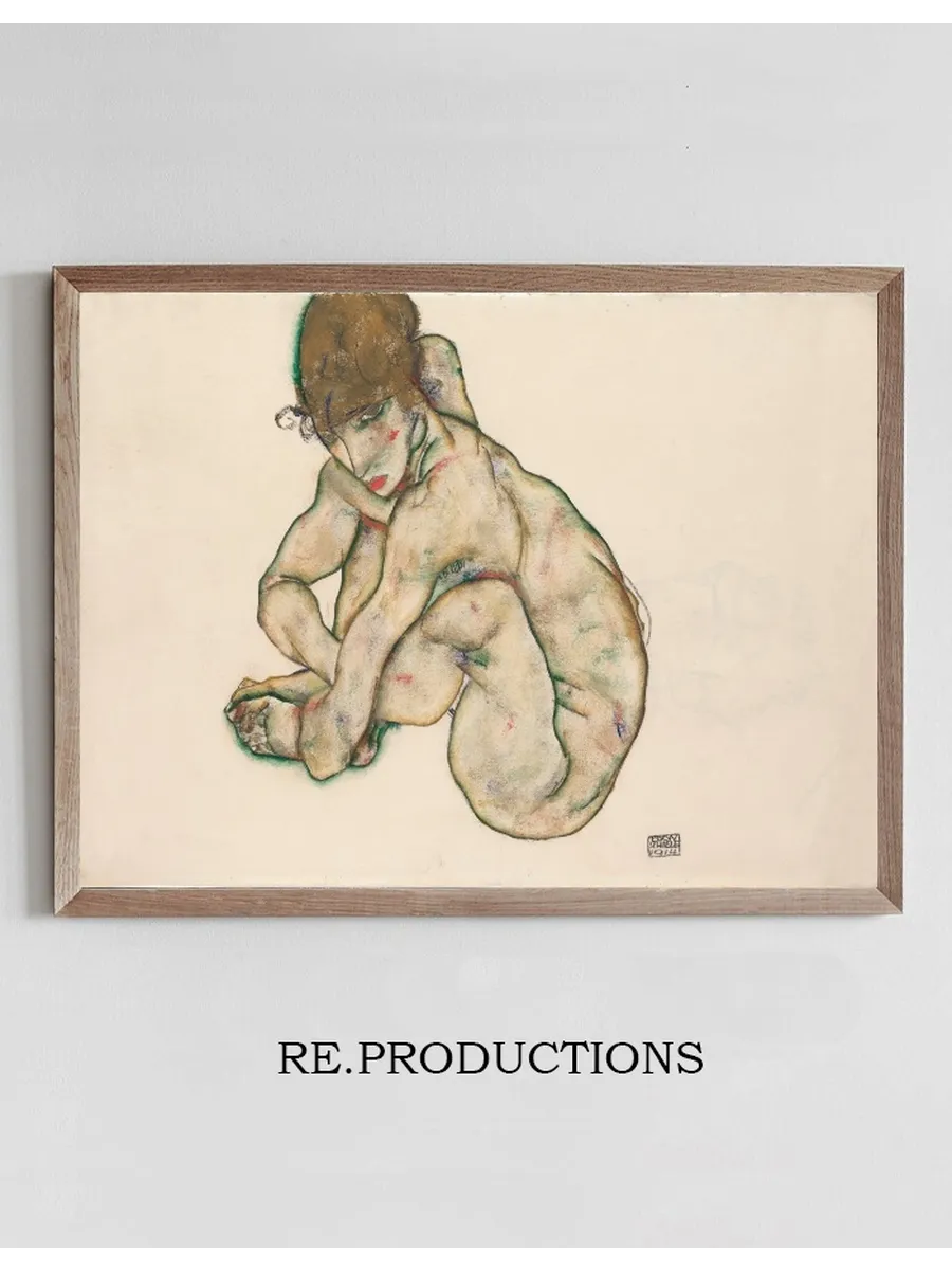 Crouching Nude Girl