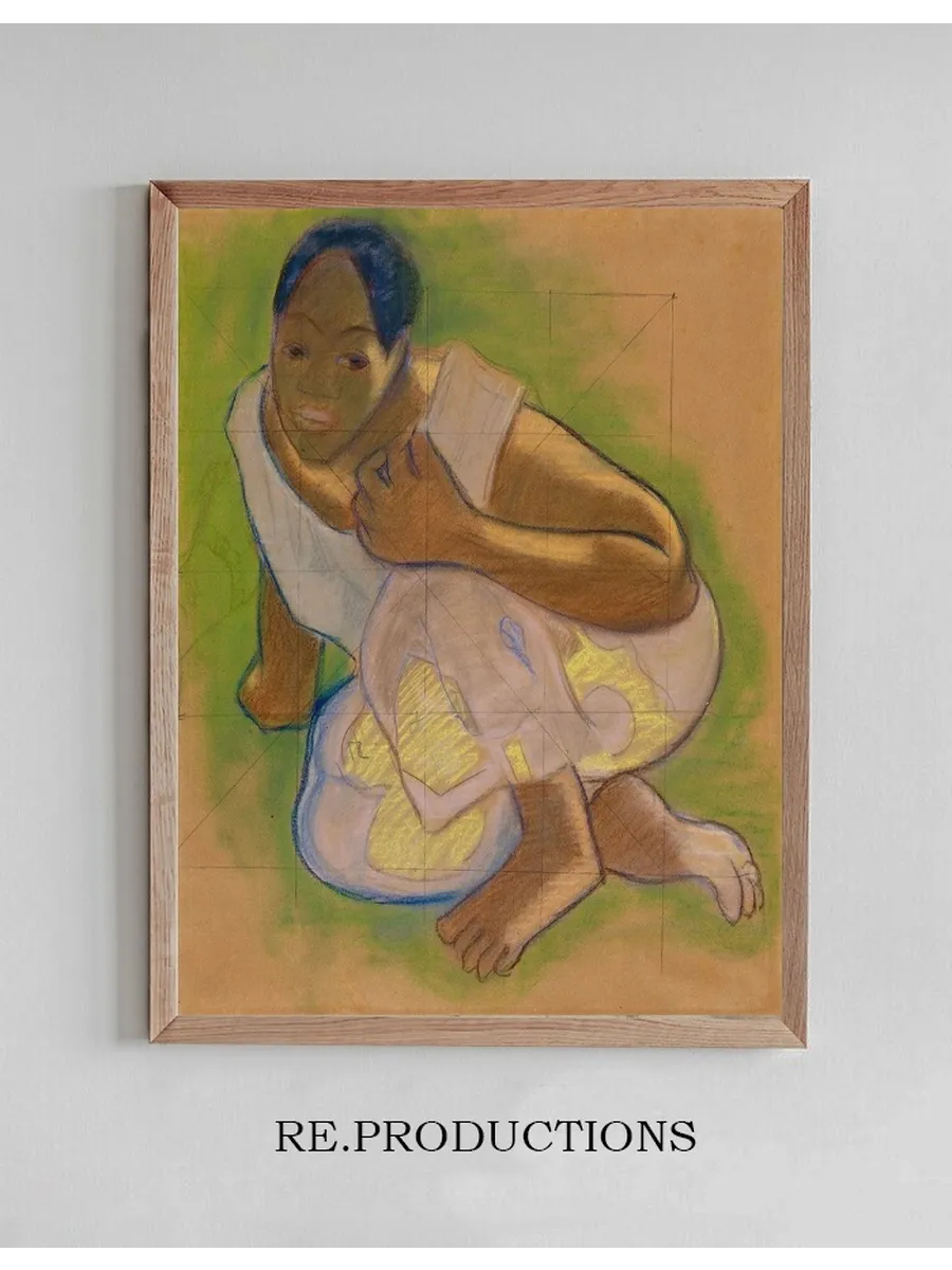 Crouching Tahitian Woman