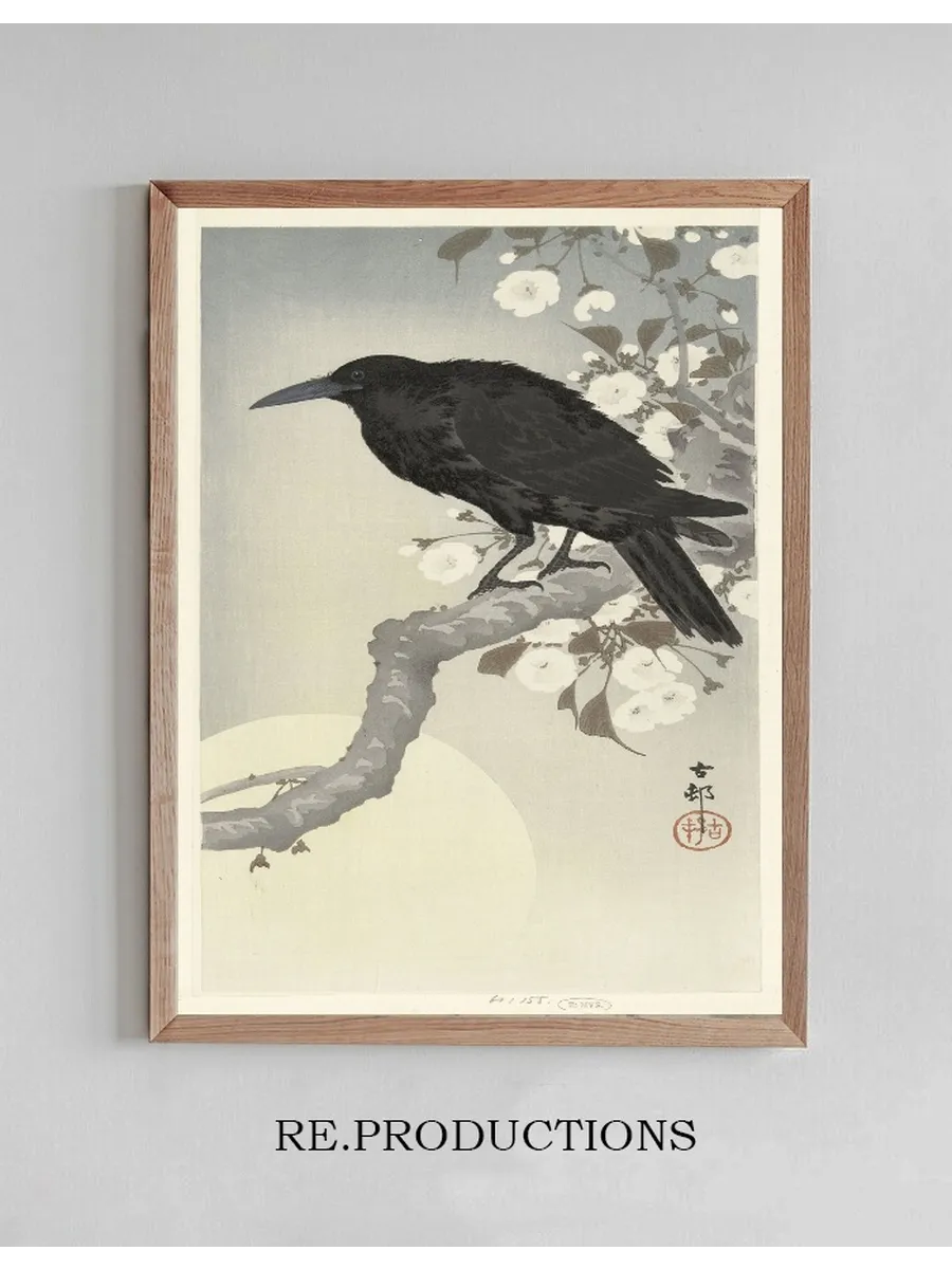 Crow at Full Moon