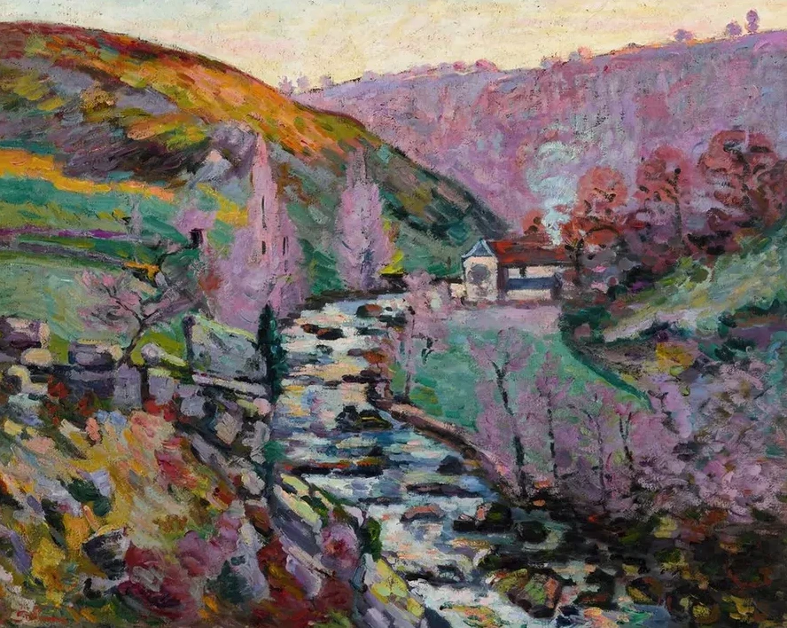 Crozant, la Folie, le Soir