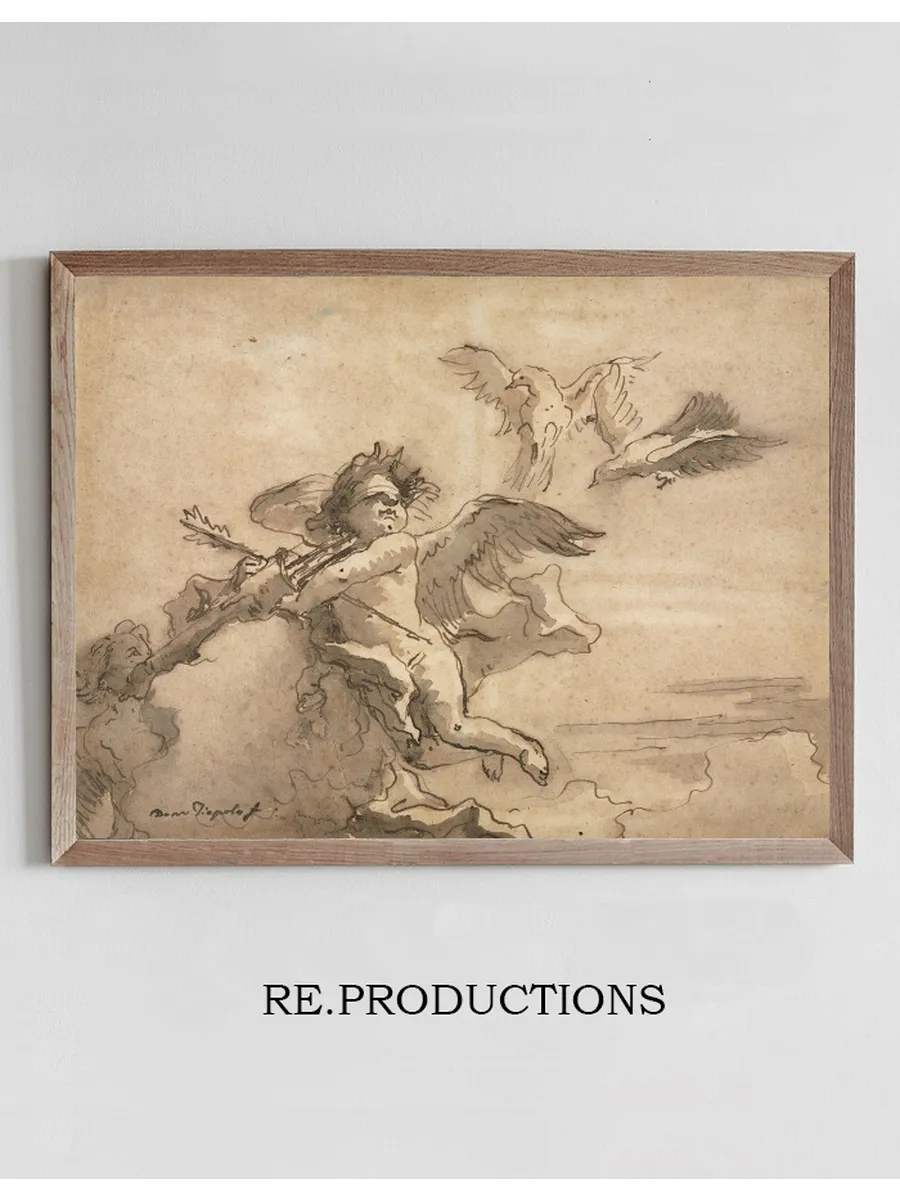 Cupid Blindfolded and Two Doves