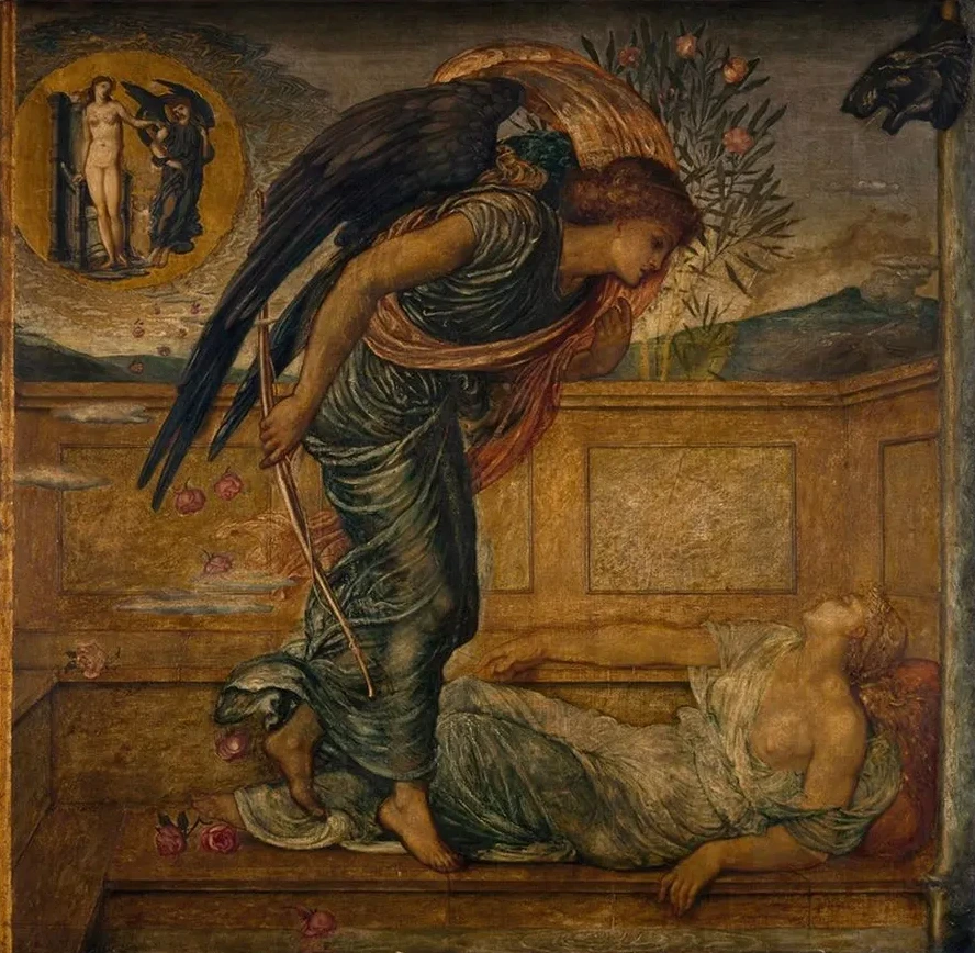 Cupid Finding Psyche Asleep by a Fountain