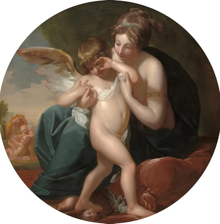 Cupid,Stung by a Bee, Is Cherished by his Mother
