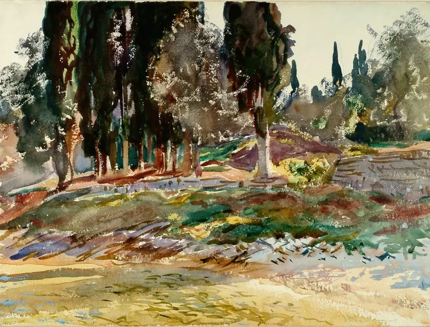 Cypress Trees at San Vigilio, Lake Garda