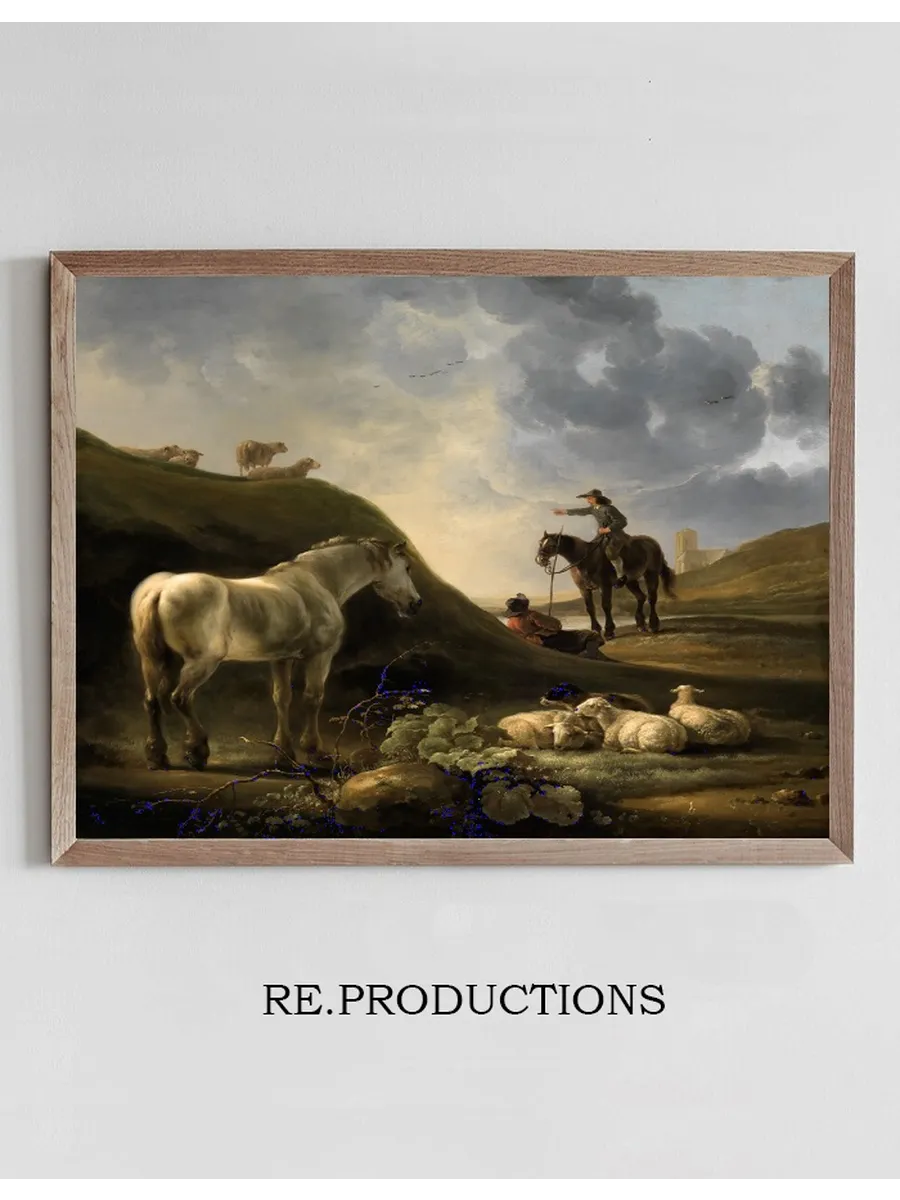 D Nenlandschaft Mit Grauschimmel