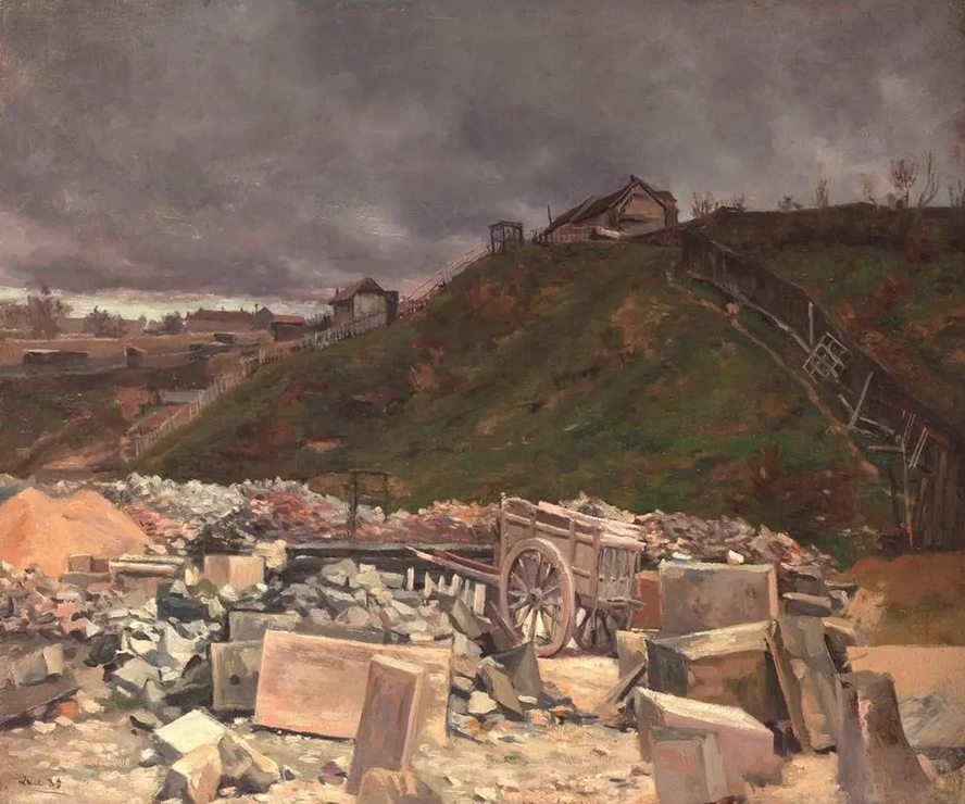 D P T de Pav's Montmartre Paysage la Charrette