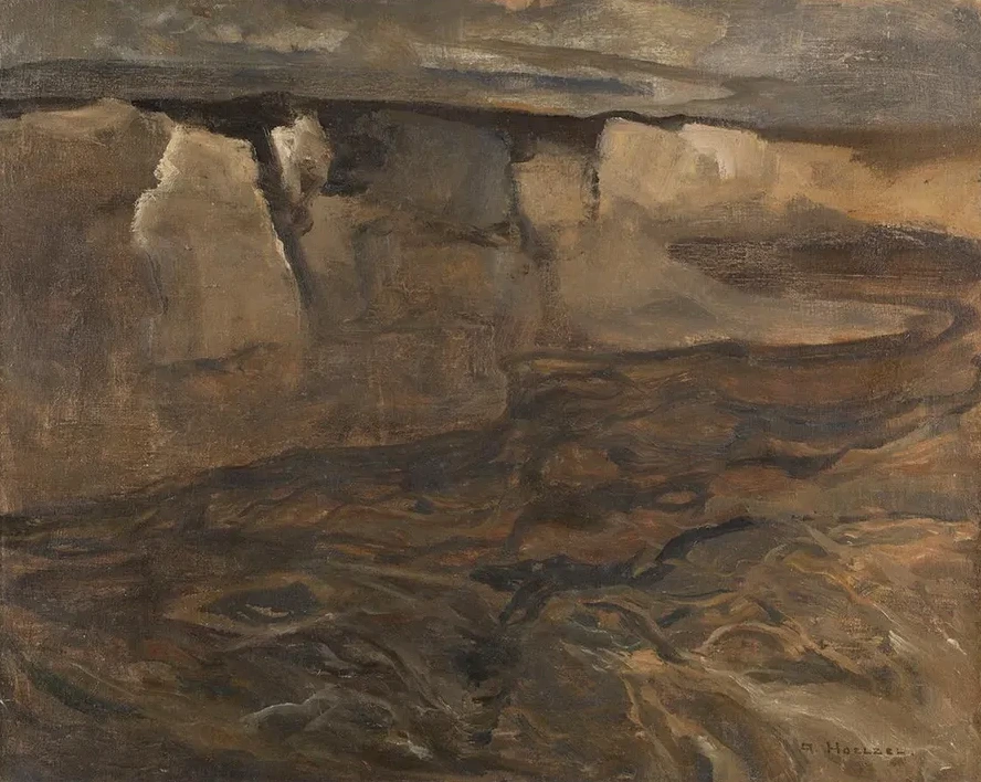 Dachauer Landschaft Mit Wei Em Felsen