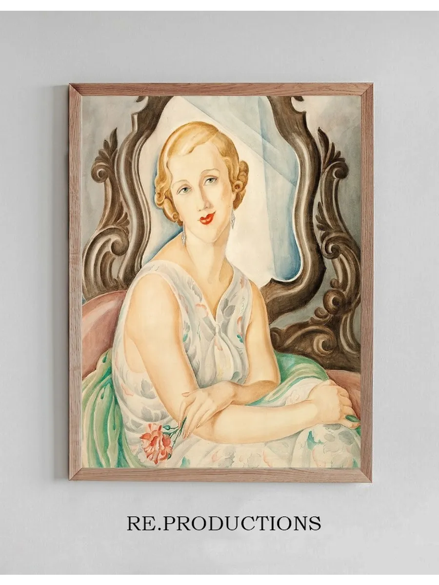 Dame Foran et Spejl