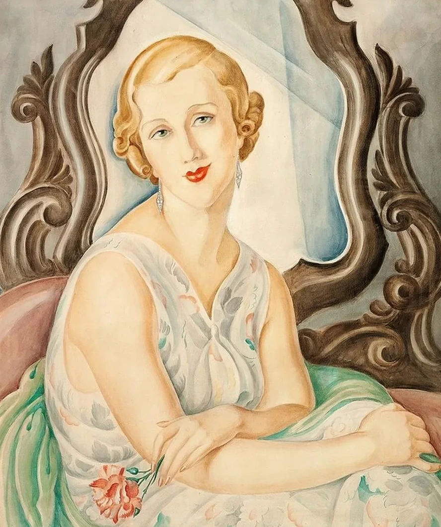 Dame Foran et Spejl