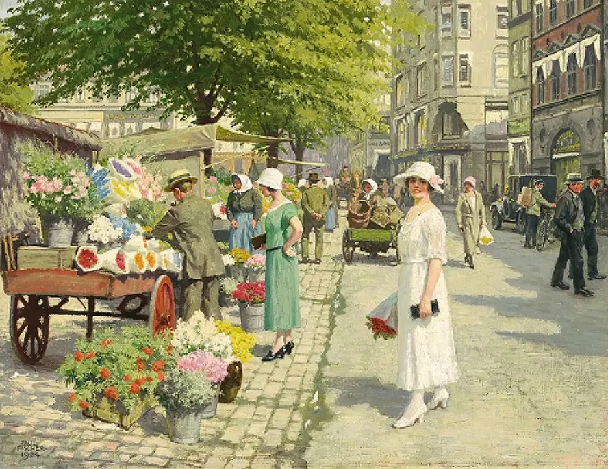 Damer, Der K ber Blomster P Amagertorv