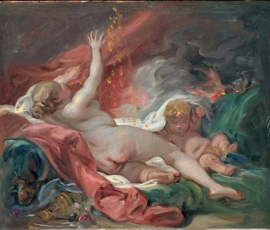 Dana and the Shower of Gold. Study