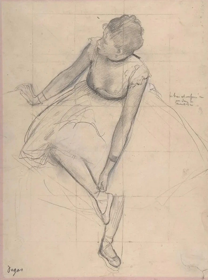 Dancer Adjusting Her Slipper