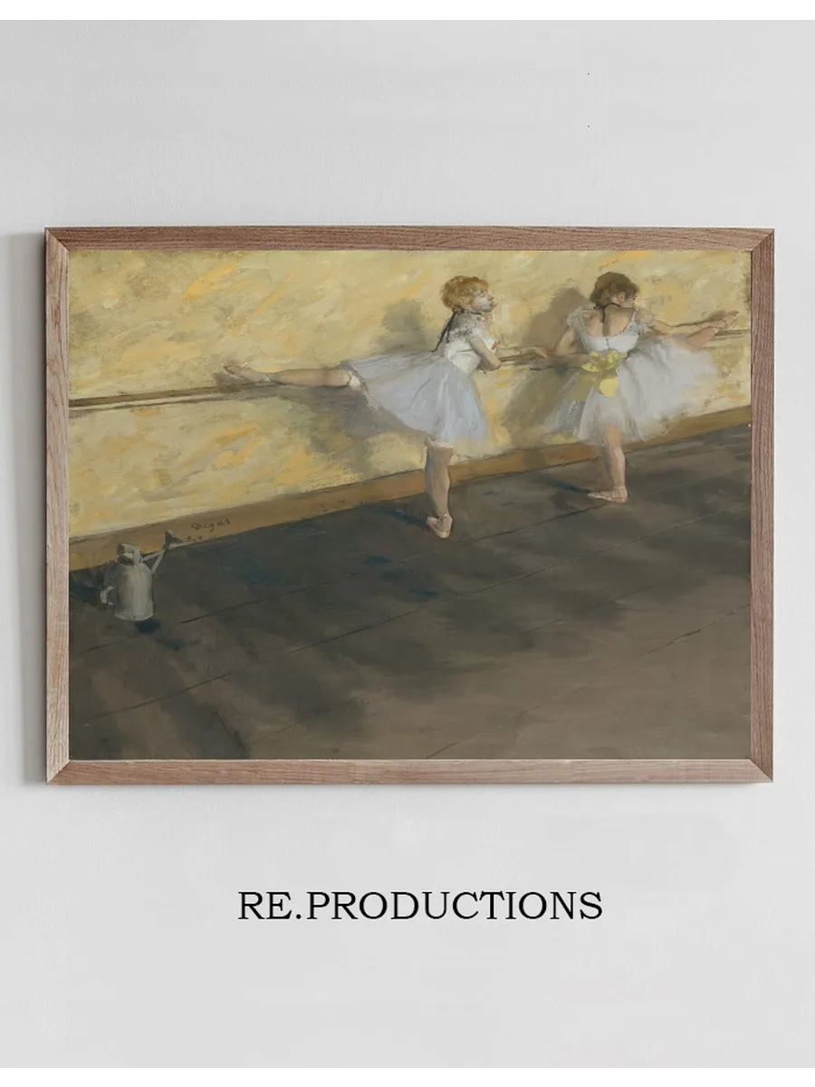 Dancers Practicing at the Barre