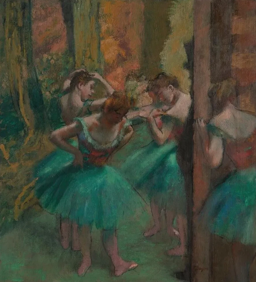 Dancers, Pink and Green