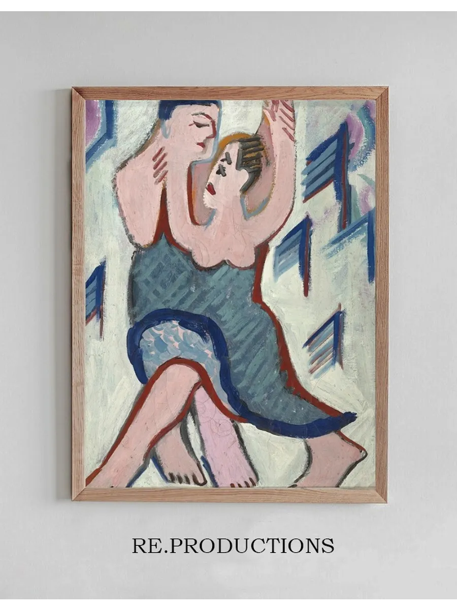 Dancing Couple in the Snow (reverse)
