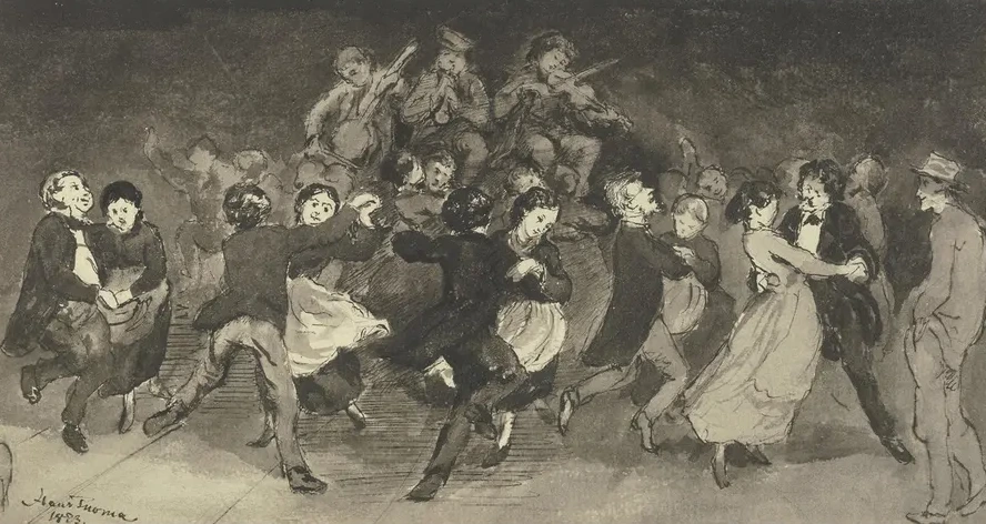 Dancing Couples in an Inn