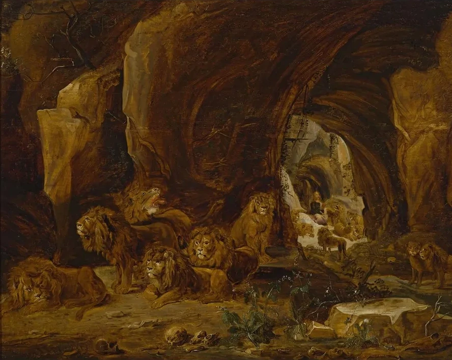 Daniel in the Lions Den (daniel 6 - 17 - 22, 14 - 30 - 39)