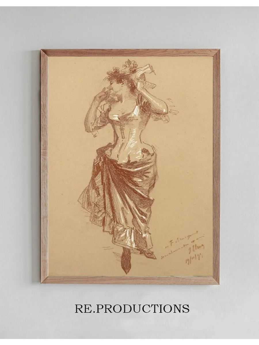 Danseuse et Jeune Femme En Jupon