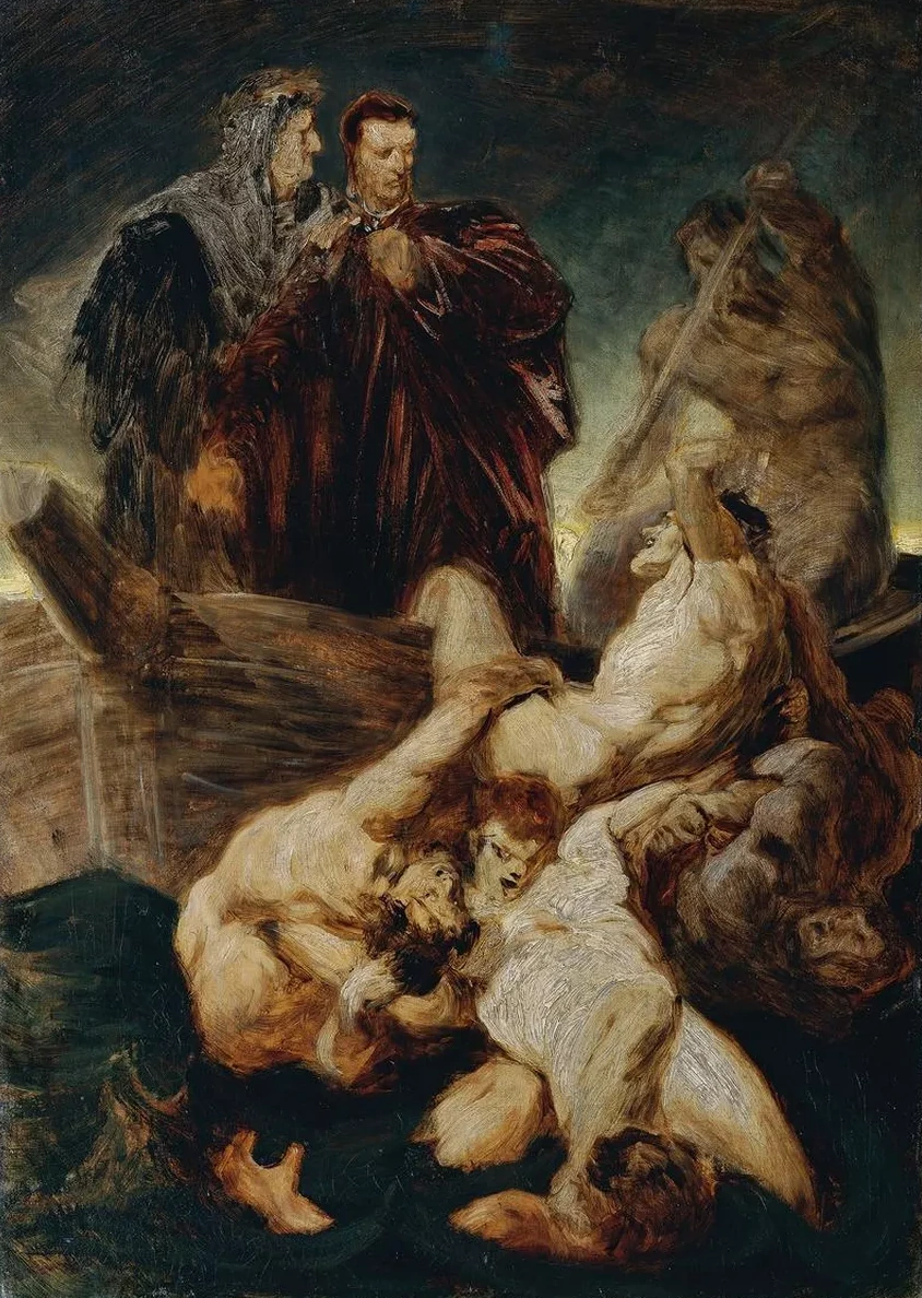 Dante and Virgil in the Inferno
