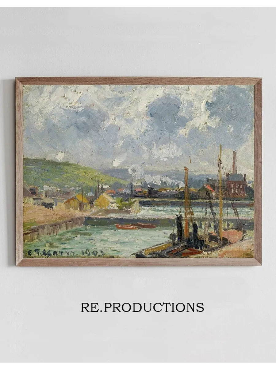 Darse De P che Et Bassin Duquesne, Dieppe, Temps Gris Lumineux