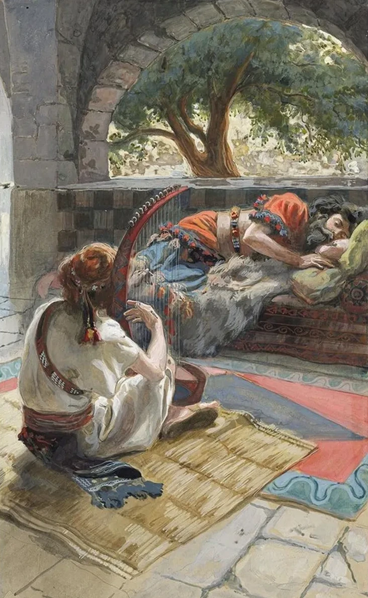 David Plays the Harp Before Saul