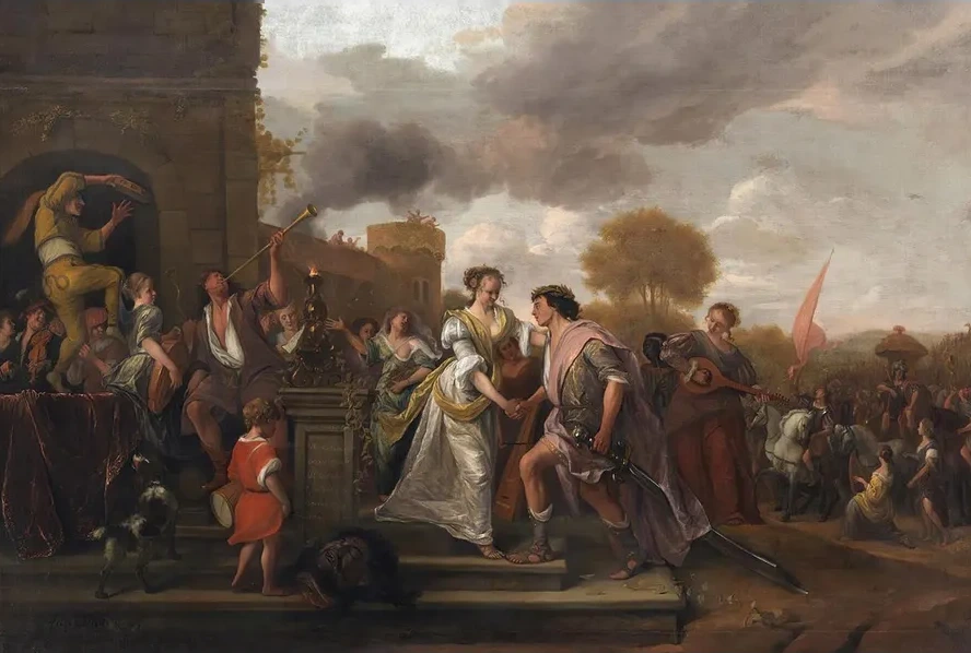 David Returning Victorious After Defeating Goliath and the Philistines