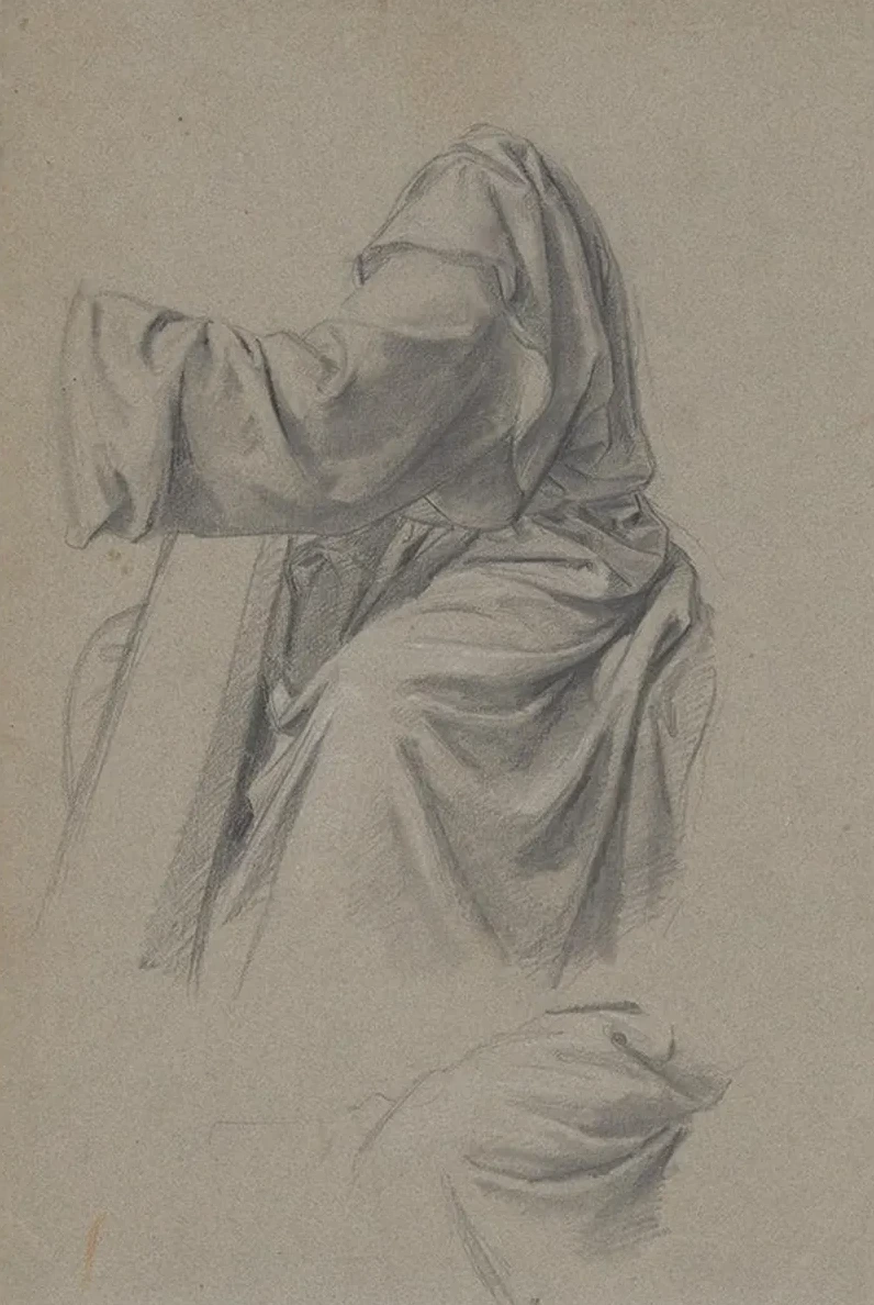 David's Robe Study to the Painting King David Playing the Harp