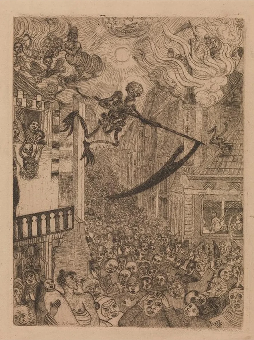 Death Chasing the Flock of Mortals