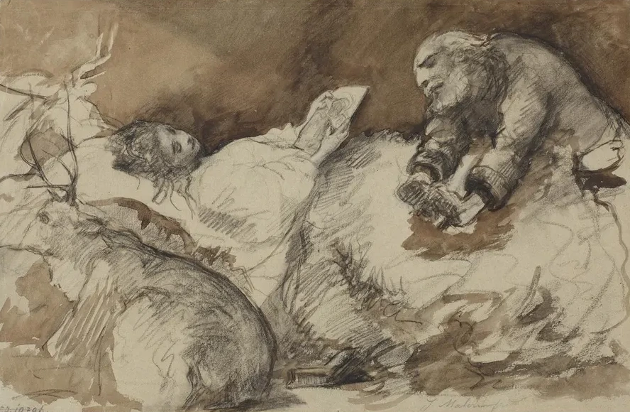 Death of Ellenai Sketch Inspired by the Poem Anhelli by Juliusz S owacki