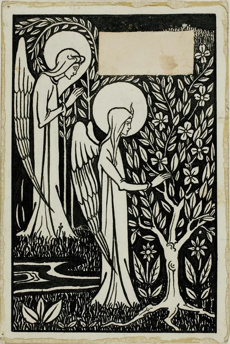 Decorative Study Two Angels