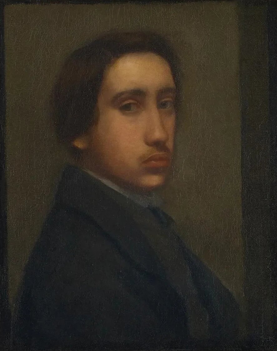 Degas la Redingote Noire (self - Portrait)