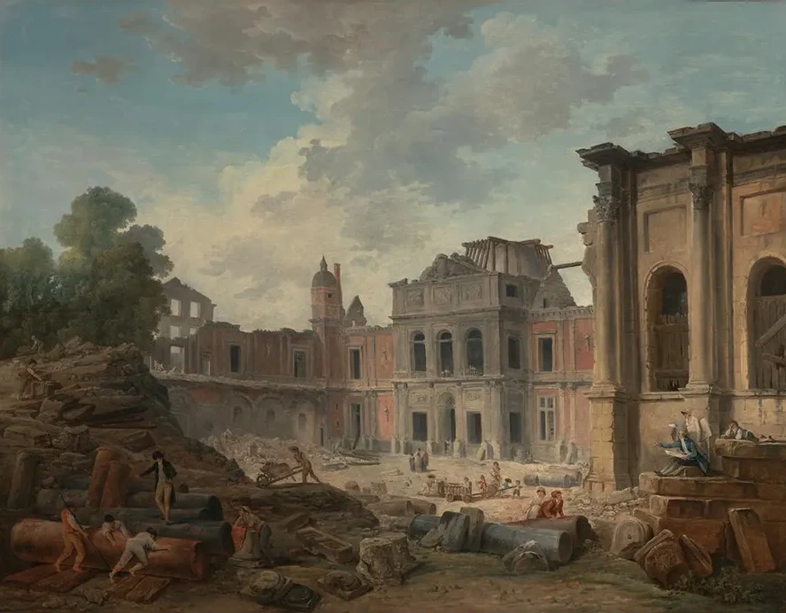 Demolition of the Ch Teau of Meudon