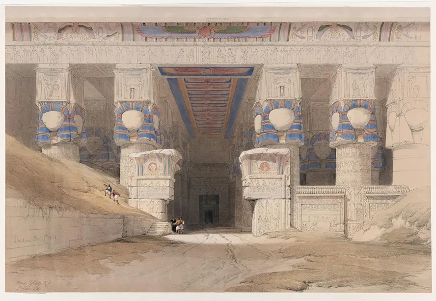 Dendera Dandara. Dec. 7th, 1838