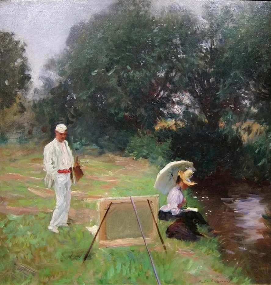 Dennis Miller Bunker Painting at Calcot