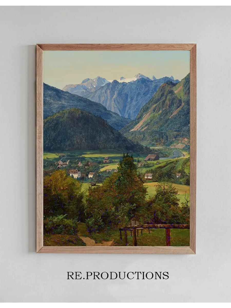 Der Dachstein Vom Sophien - Doppelblick Bei Ischl