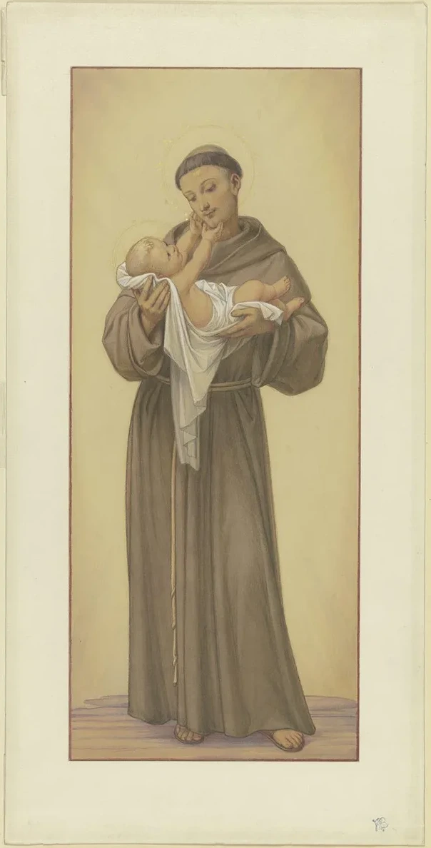 Der Heilige Antonius von Padua Mit Dem Jesuskind Auf Dem Arm, 1862