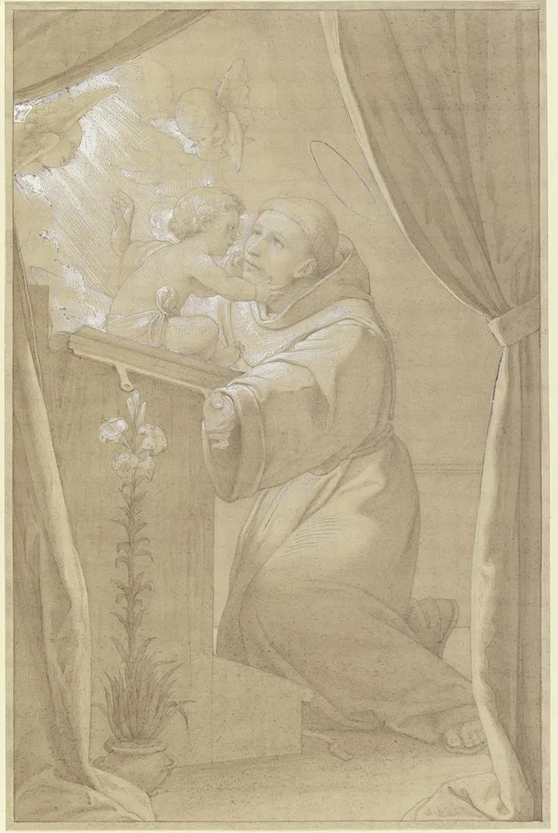 Der Heilige Antonius von Padua, Dem Das Jesuskind IM Gebet Erscheint