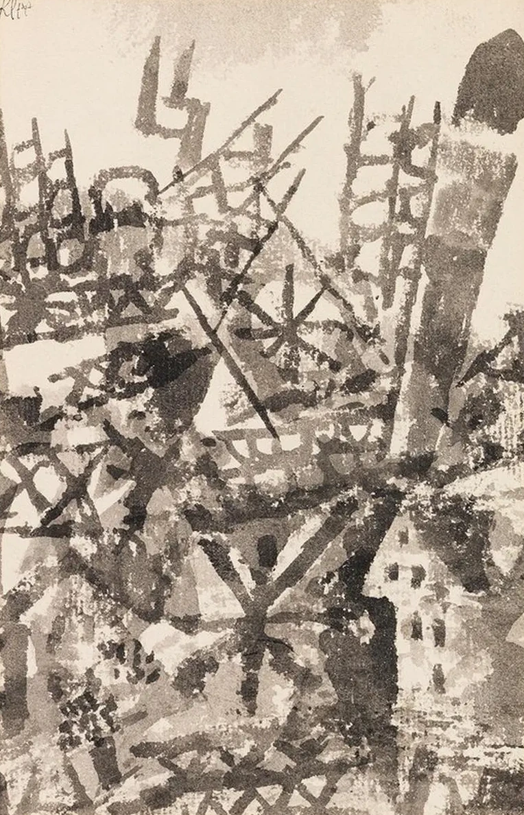 Der Krieg Schreitet Ber Eine Ortschaft