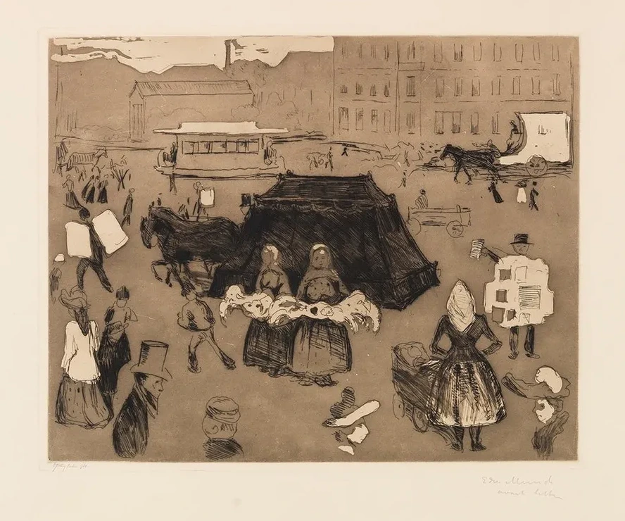 Der Leichenwagen. Potsdamer Platz