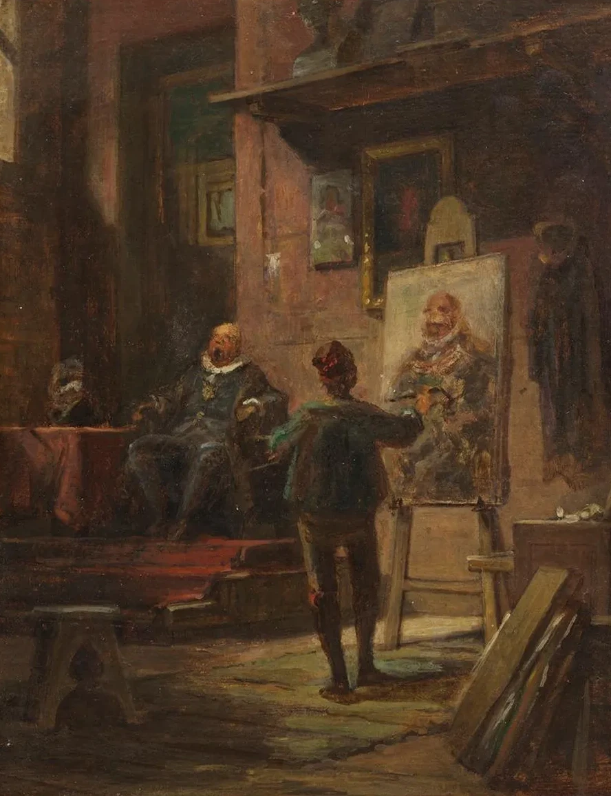Der Maler im Atelier
