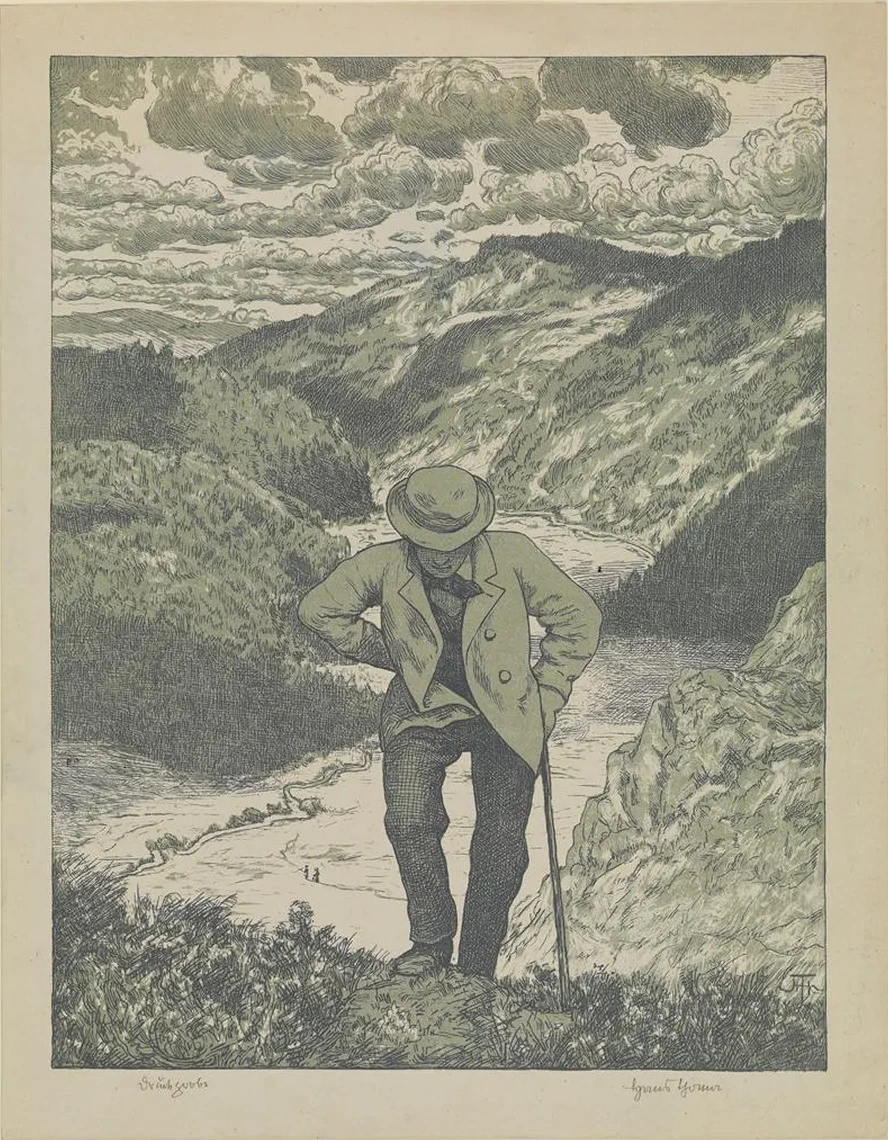 Der Wanderer (Meisterblatt)